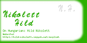 nikolett hild business card